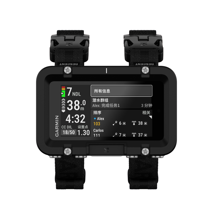 屏全彩专业潜水电脑：Descent X50ik8凯发一触即发Garmin 佳明发布超大(图3)